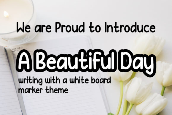 A Beautiful Day Font for Handmade Creators and Design Enthusiasts