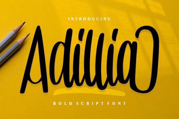Adillia: A Playful Script Font for Handmade Creators