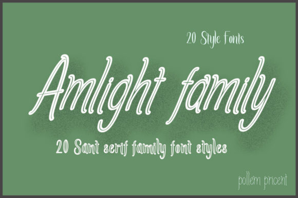 Amlight Family: The Script Handwritten Font for Powerful Branding and Marketing