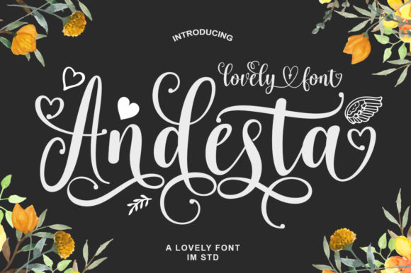 Andesta: A Script Handwritten Font That Elevates Your Design Projects