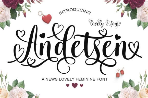 Andetsen: A Luxurious Script Handwritten Font for Designers