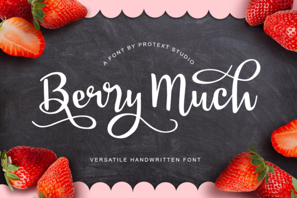Berry Much: A Script Handwritten Font for Creative Crafters