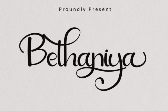 Bethaniya: A Script Handwritten Font for Editorial Elegance