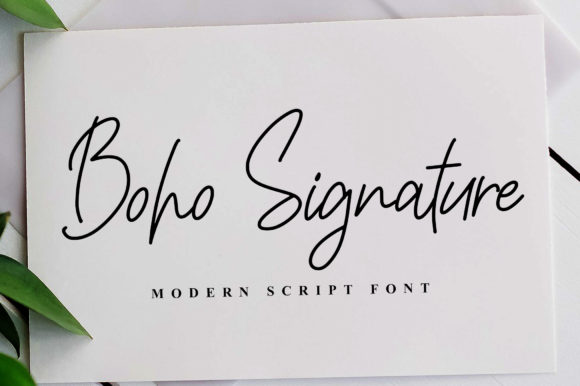 Boho Signature: A Font That Elevates Your Brand with Warmth and Elegance