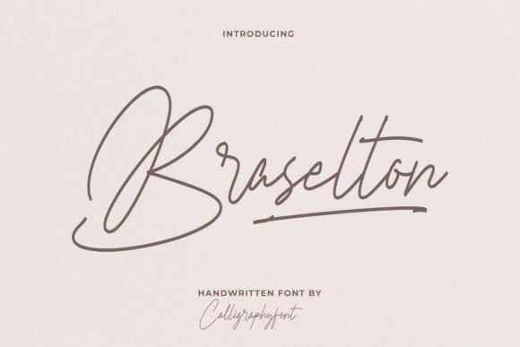 Braselton: A Script Font for Elegant Editorial Design