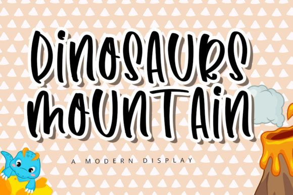 Dinosaurs Mountain: A Script Handwritten Font for Creative Digital Campaigns