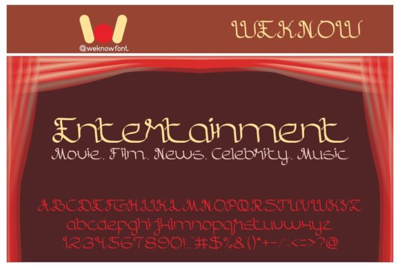 Entertainment: A Script Handwritten Font for Creative Branding