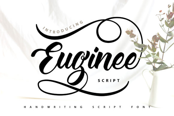 Euginee: A Script Handwritten Font for Editorial Design and Branding