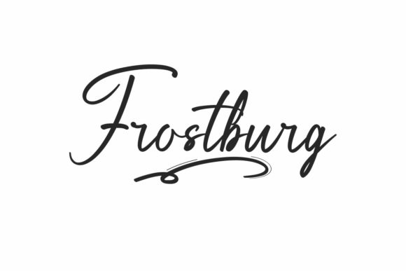 Frostburg: A Script Font for Editorial Elegance