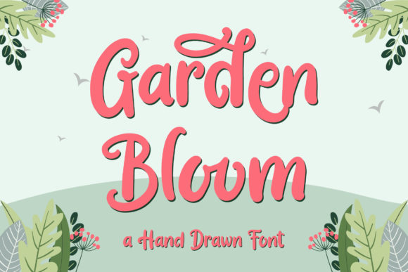 Garden Bloom: A Script Handwritten Font for Editorial Design