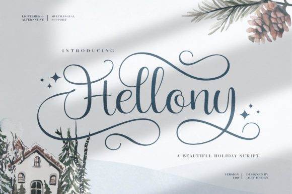 Hellony: A Script Handwritten Font That Elevates Your Design Projects