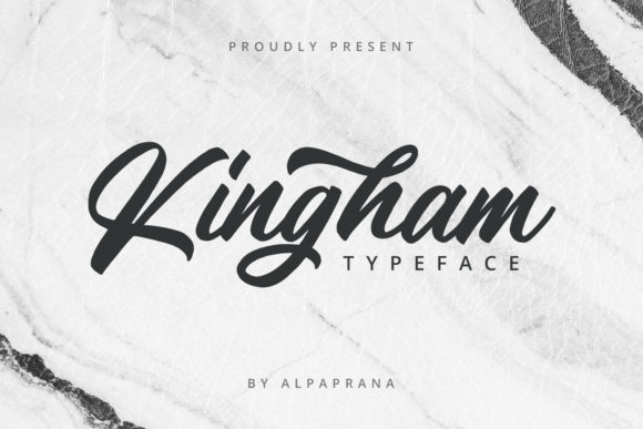 Kingham: A Timeless Script Font for Editorial Design