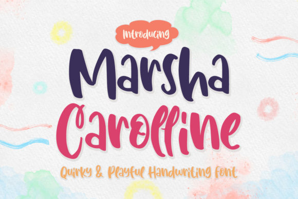Marsha Carolline: A Playful Handwritten Font for Creative Designers