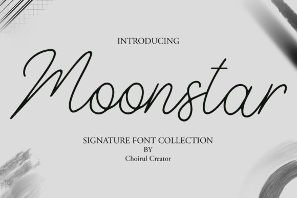 Moonstar: A Script Handwritten Font for Luxurious Branding