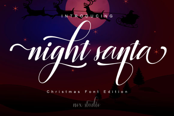 Night Santa: A Timeless Script Font for Editorial Design