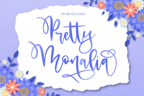 Pretty Monalia Script Font