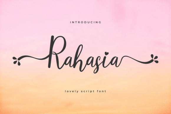 Rahasia: A Script Handwritten Font for Creative Branding