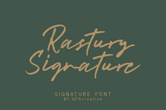Rastury Signature: A Script Handwritten Font for Elegant Web Design