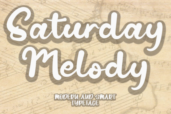 Saturday Melody: A Delicate Script Font for Creative Branding