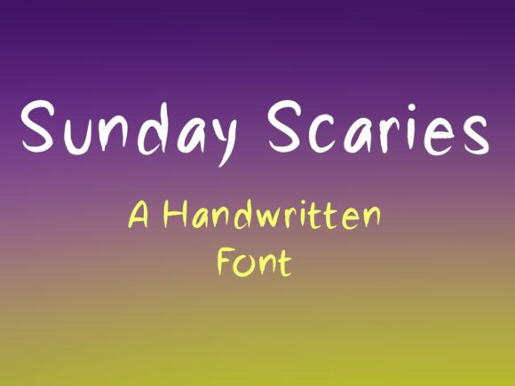 Sunday Scaries: A Script Handwritten Font for Editorial Design