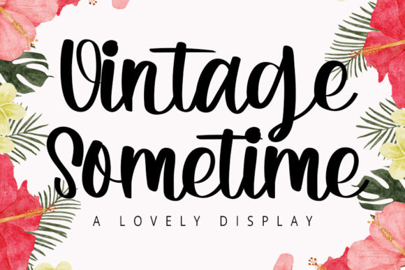 Vintage Sometime Font Review